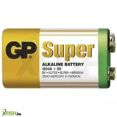 Gp super alkaline 9v elem