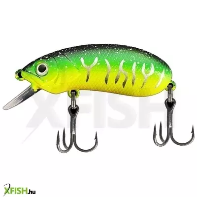 Bull Tackle Floating Wobbler Sárga Zöld Csíkos 60mm 9.5g 1db/csomag