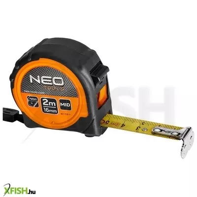 Neotools mérőszalag 2m / 16mm, mágneses, dupla fékes