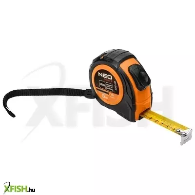Neotools mérőszalag 5 m/19 mm, acél, autostop+ rögzítő