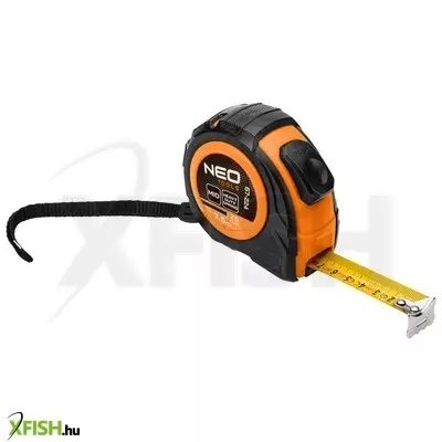 Neotools mérőszalag 7,5 m/25 mm, acél, autostop + rögzítő