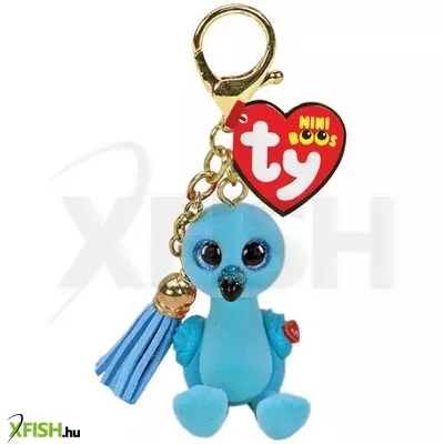 ty mini boos clip műanyag figura william - kék flamingó