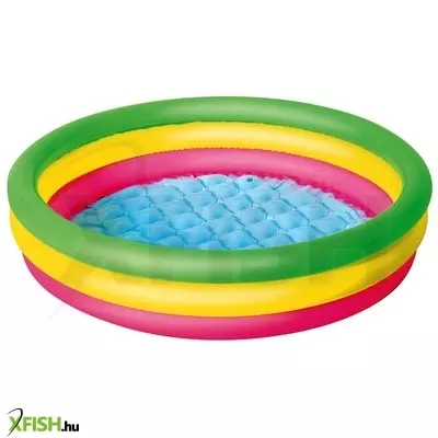 Bestway színes 3 gyűrűs medence, 102x25cm