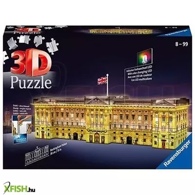 Ravensburger buckingham palota fénnyel 216 darabos 3d puzzle