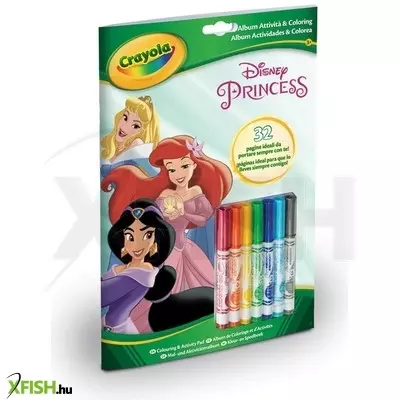 Crayola disney-hercegnő kifestő és foglalkoztató