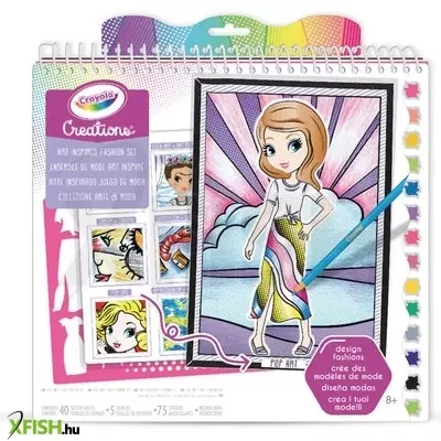 Crayola creations művészet a divatban rajzkészlet