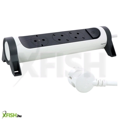 legrand 694527 elosztósor premium 3x2p+f forgatható, 1,5 m vezetékkel, fehér