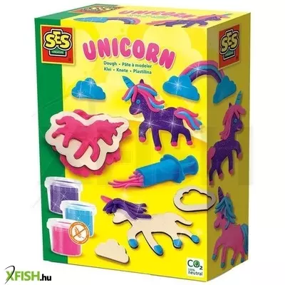 Ses neon csillogós unikornis gyurma