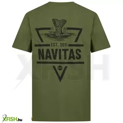 Navitas Diving Tee Horgász Póló Zöld M