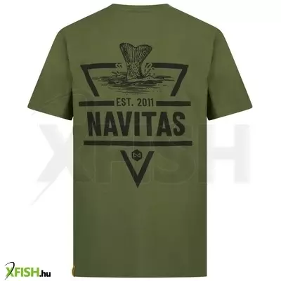 Navitas Diving Tee Horgász Póló Zöld Xxxl