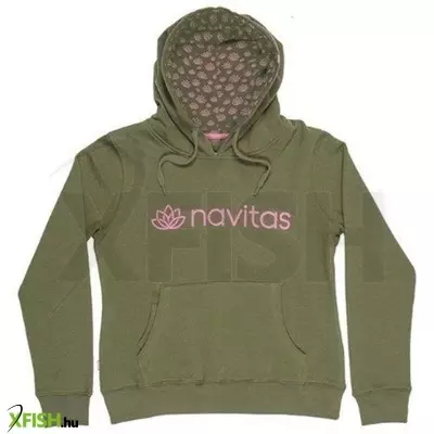 Navitas Womens Hoody Zöld-Rózsaszín Kapucnis Pulóver 2Xl