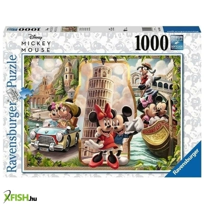 ravensburger puzzle 1000 db - minnie és mickey vakáción