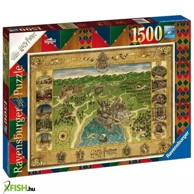 Ravensburger puzzle 1500 db - roxfort térképe