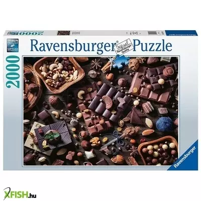 Ravensburger puzzle 2000 db - csokoládémenyország