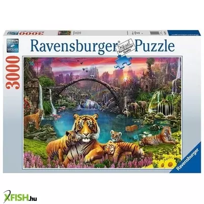 Ravensburger puzzle 3000 db - tigrisek a lagúnában