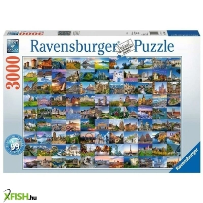 Ravensburger puzzle 3000 db - 99 gyönyörű hely európában