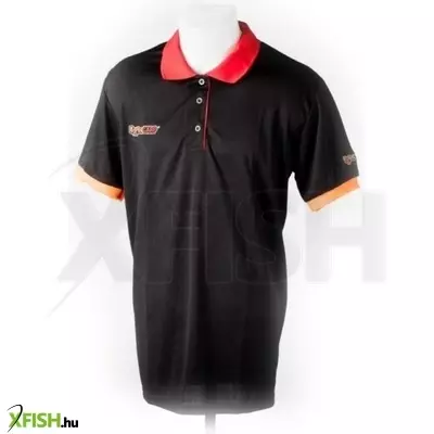 Extra Carp Polo T-Shirt Black Rövidujjú galléros póló fekete L
