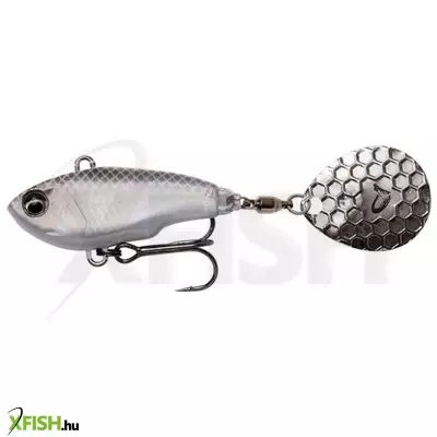 savage gear fat tail spin 8cm 24gr wobbler fehér ezüst