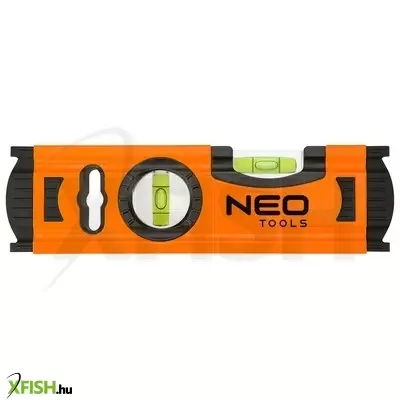 Neotools vízmérték, alumínium 20cm, 2 libella, 1 mart talp
