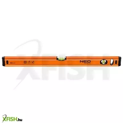 Neotools vízmérték 60cm, 2 libella, 1 mart talp