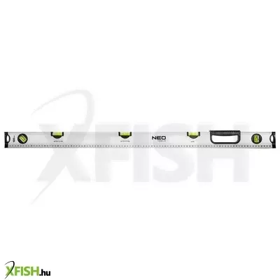 Neotools vízmérték, alumínium, lejtésmérő, 5 libella, fogantyú, 100cm