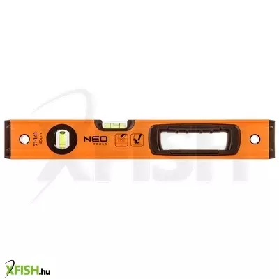 Neotools vízmérték, alu, 2 libella, 1 fogantyú, S 400, 40cm