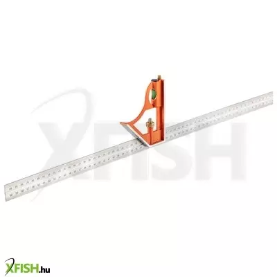 Neotools profi szögmérő, derékszög és vonalzó, rozsdamentes-alu 60cm