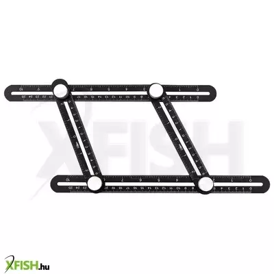 Neotools szögmásoló és vonalzó, 4 oldalas, alumínium