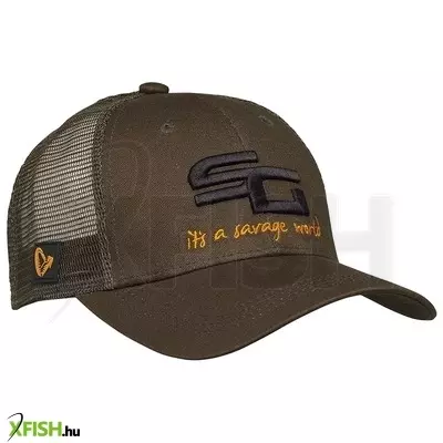 Savage Gear Sg4 Cap Olive Green Baseball Horgász Sapka