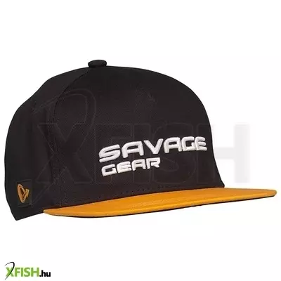 Savage Gear Flat Peak 3D Logo Baseball Horgász Sapka