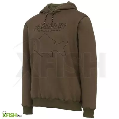 Prologic Mega Fish Hoodie Army Green Horgász Pulóver Xxl
