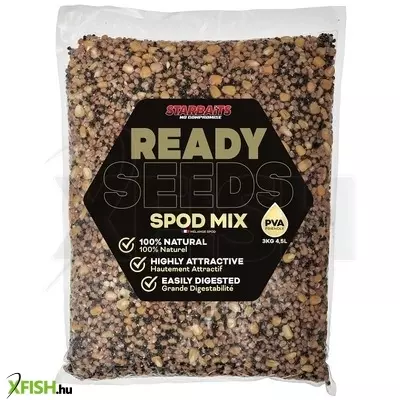 Starbaits Ready Seeds Spod Mix Főzött Magmix Natúr 10Kg
