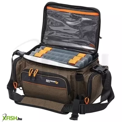 Savage Gear System Box Bag Xl Pergető Táska 3 Dobozzal 25x67x46cm 59 L