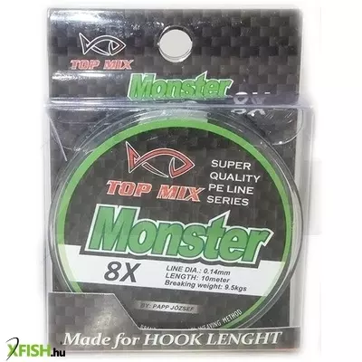 top mix x8 monster előke zsinór 0,14mm 10m