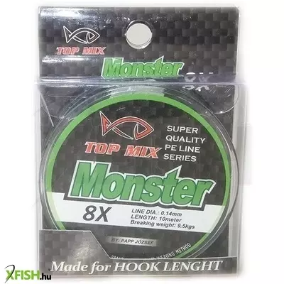 top mix x8 monster előke zsinór 0,16mm