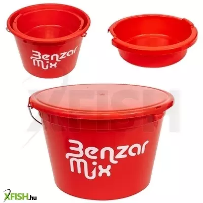 Benzár Mix Etetőanyagos Vödör Tetővel, 25L, 8L-Es Tállal