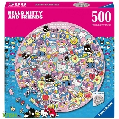 ravensburger körpuzzle 500 db - hello kitty