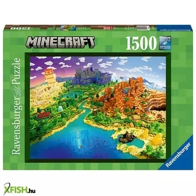 Ravensburger puzzle 1500 db - a minecraft világa