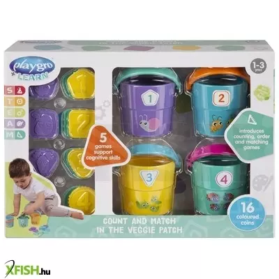 playgro számoló, szortirozó játék - zöldségek