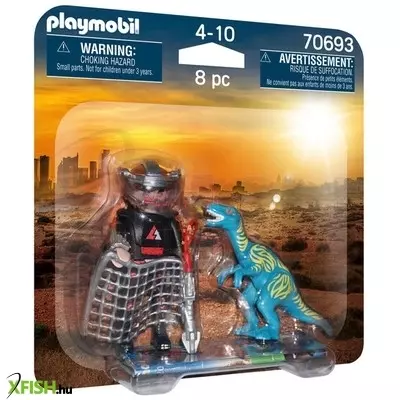 Playmobil duo pack hajsza a velociraptor után