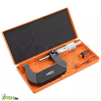 Neotools mikrométer, műanyag tokban, 25-50mm