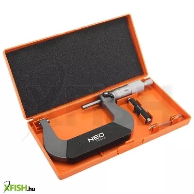 Neotools mikrométer, műanyag tokban, 50-75mm