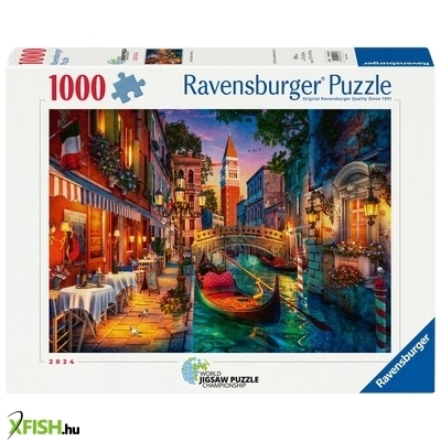 ravensburger puzzle 1000 db - velence, hajókázás
