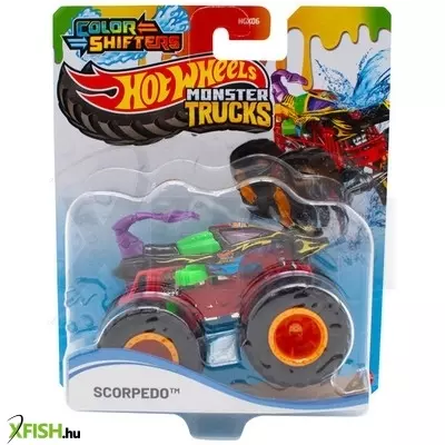 Hot wheels monster trucks színváltós autó