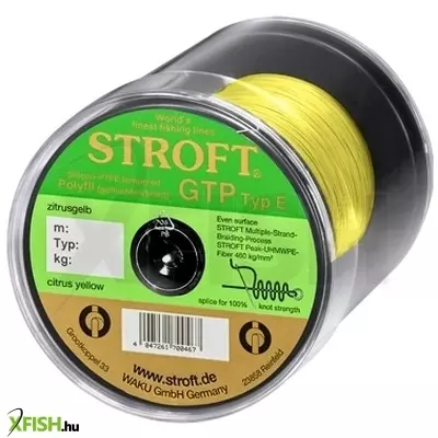 Stroft Gtp E06 4,25Kg Citrus Yellow Fonott Horgász Zsinór 125M