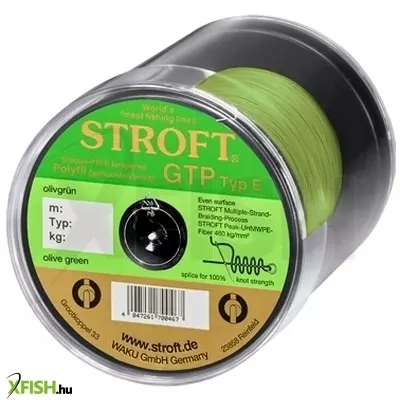 Stroft Gtp E6 15,00Kg Olive Green Fonott Horgász Zsinór 125M