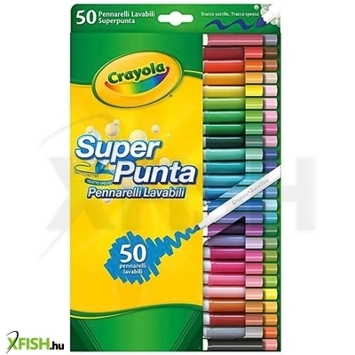 Crayola kimosható vékony-vastag filctoll 50db