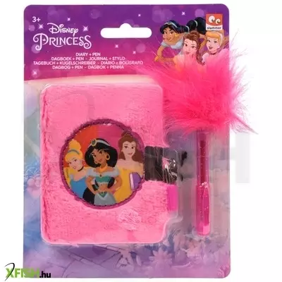 slammer plüss emlékkönyv masnis tollal - hercegnők