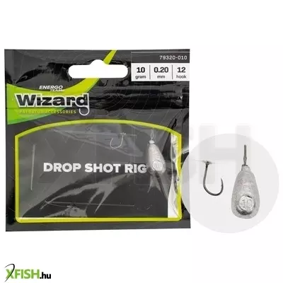 Wizard Dropshot Leader Heavy Kész Drop Shot Szerelék 0,20mm 12-es Horog 10g 1db/csomag