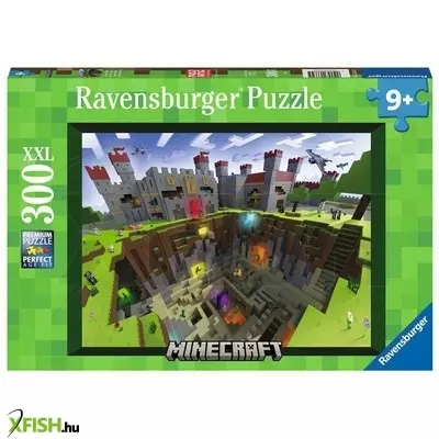 Ravensburger puzzle 300 db - minecraft kivágás